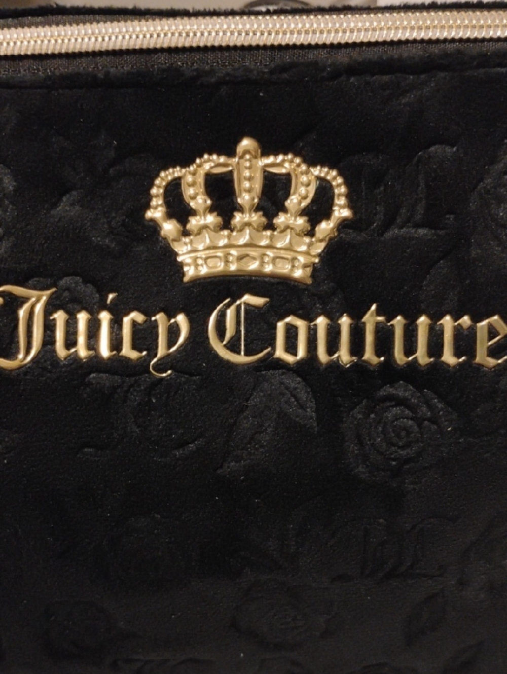 Juicy Couture-Floral Quilted Cosmetic Pouch & Travel Bottle (🖤 Black) - Picture 8 of 8